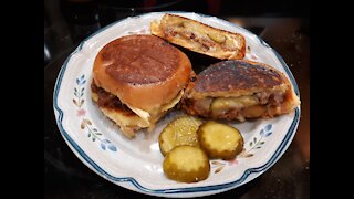 Grilled Cheese sliders stuffed with Sloppy Joe's?