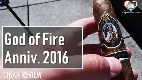 GOD of FIRE Aniversario 2016 - CIGAR REVIEWS by CigarScore