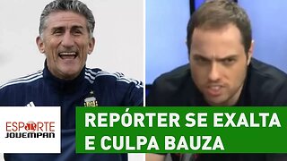 Repórter se exalta e culpa BAUZA por drama da Argentina!