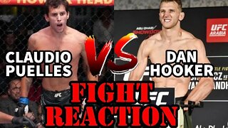 DAN HOOKER VS CLAUDIO PUELLES(FIGHT REACTION)!!!