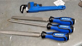 Kobalt 3 Pc File Set & Pipe Wrench (Shout Out To Duey_didit)