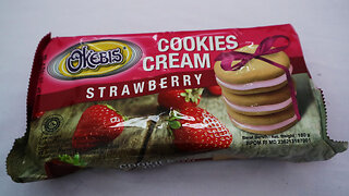 OKEBIS Cookies Cream Strawberry - Cream nya enak