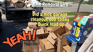 Nice Junk Removal Job! Squarehead Shovel - Best dust pan out in the field! Garage Cleanout