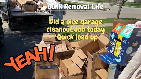 Nice Junk Removal Job! Squarehead Shovel - Best dust pan out in the field! Garage Cleanout