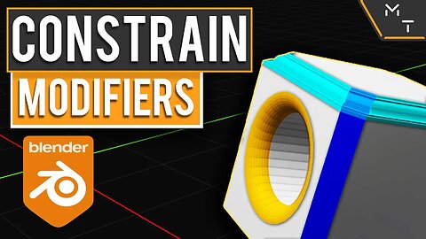 Constraining Modifiers - Bevel Modifier | Learn Blender 2.9 / 3.0 Precision Modeling | Part- 22