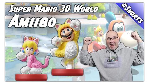 Super Mario 3D World Cat Mario & Cat Peach Amiibo #Shorts