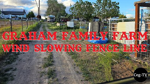 Graham Family Farm: Wind Slowing Fence Line