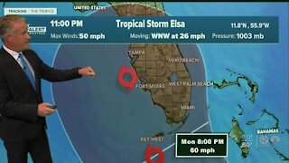 All of South Florida in Tropical Storm Elsa's cone of uncertainty