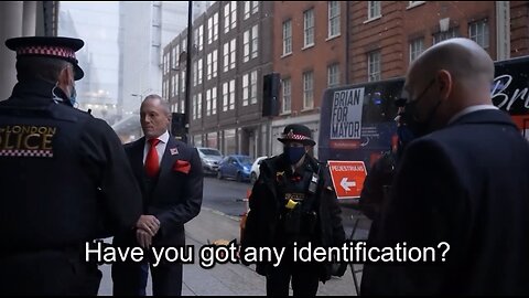 LONDON MAYORAL CANDIDATE BRIAN ROSE ARRESTED & BANNED FROM LAWFUL CAMPAIGNING BY POLICE