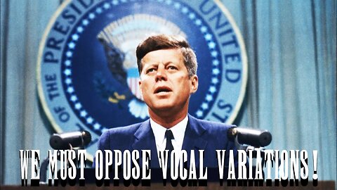 [Uberduck] John F. Kennedy | Speech Against Vocal Variations | 2/16/2023