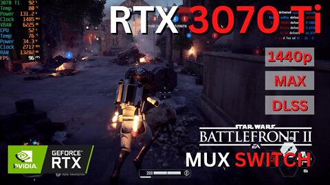 RTX 3070 Ti | Star Wars Battlefront 2 - 1440p + Raytracing + MAX settings + MUX Switch