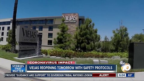 Viejas reopening tomorrow with safety protocols