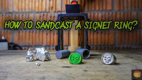 AMAZING METAL CASTING❗️HOW TO SANDCAST SIGNET RINGS (4K)❗️#melting #silver #metalcasting #metals