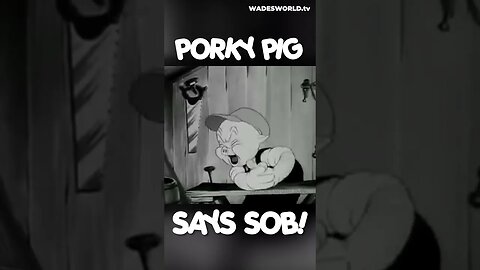 PORKY PIG SAYS S.O.B. IN 1939 #shorts #fyp #porkypig
