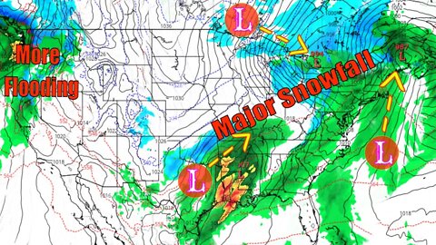 3 Major Snow Storms Heading Northeast Bringing Major Snowfall & Damaging Winds - The WeatherMan Plus