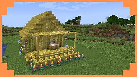 How To Build A Bamboo Starter House | Minecraft 1.20
