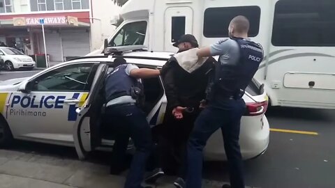 IJWT - Jason K - NZ Police called for a drunk guy fighting with shop owner