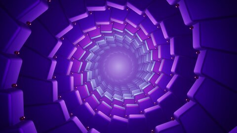 abstract blue spiral shaped tunnel vj loop | free human made 4k uhd screensaver vj loop