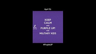 "Purple Up! Celebrating the Unwavering Strength of Military Children on April 15th"
