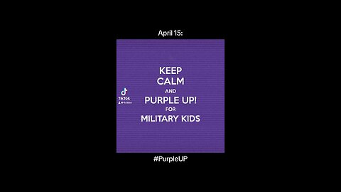 "Purple Up! Celebrating the Unwavering Strength of Military Children on April 15th"