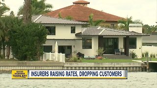 Florida insurers raising rates, dropping customers