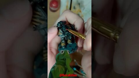 How to Paint a Heresy Iron Warrior in a Minute #shorts #warhammer40k #ironwarriors