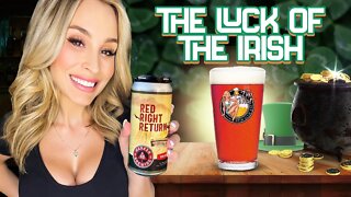 Lucky Irish Red Ale?! Marker 48 Red Right Return Craft Beer Review w/ @The Allie Rae at Amalie Arena