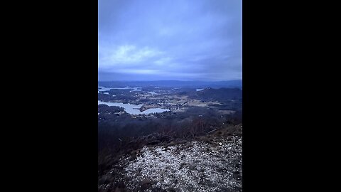 Exploring the views on top of the mountain