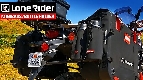 Awesome ADV Bike Accessory Bags. LONE RIDER MiniBag & Bottle Holder