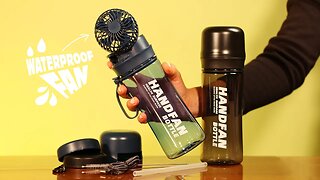 HandFan Water Bottle with Fan HF7 unboxing and review