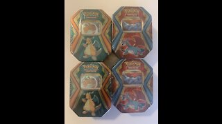 Opening Pokémon tin packs hunting for the rares!!!