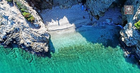 Drone magnificently captures the secret beaches of Athens, Greece