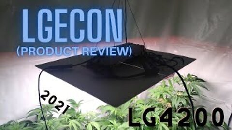 I Got to Test Out the LG4200 LED Grow Light from LGECON!!!