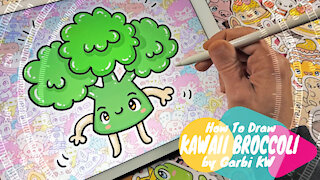 how to Draw Kawaii Broccoli by Garbi KW