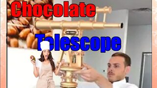 viral video of Pastry chef creating life like telescope using chocolate