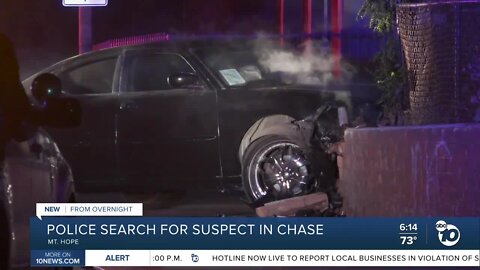 Police search for driver who led high-speed pursuit in Mount Hope area