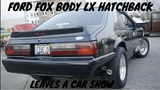 A Fox Body Ford Mustang LX Hatchback