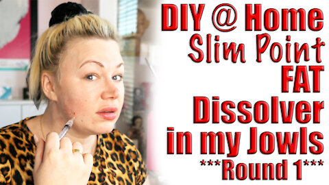 DIY Slim Point Fat Dissolver in my Jowls : Round 1 | Code Jessica10 Saves you Money!