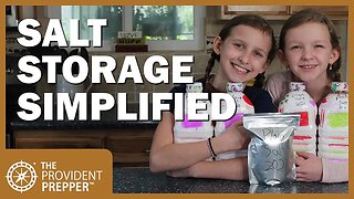 Food Storage: Packaging Salt for Long Term Storage the Easy Way