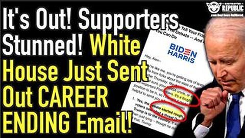 It’s Out - Supporters Stunned - White House Just Sent Out Career Ending Email - 07.03.2024