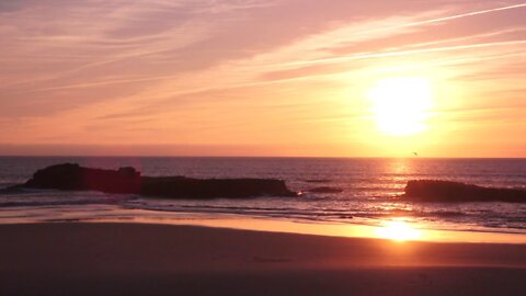 Sunset on beach | Stock footage | HD VIDEO