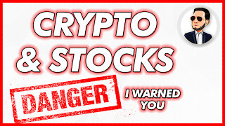 Crypto Crashing, Stock Market Could Follow Soon, This is NOT The "Big One"... BE CAREFUL!!