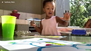 Did this little girl pass the fruit snack challenge?