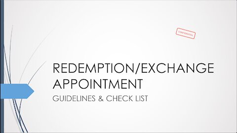 ZIM REDEMPTION GUIDELINES