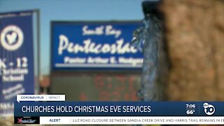 Churches hold Christmas Eve services