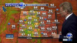 Hot and dry weather across Colorado through the weekend