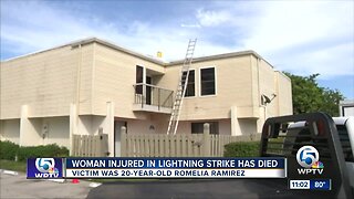 20-year-old woman dies weeks after Wellington lightning strike