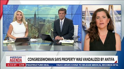 Congresswoman Says Property was Vandalized by Antifa
