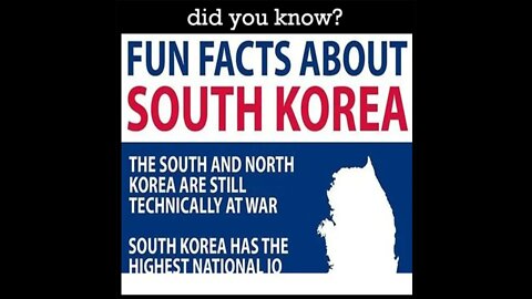 Did you know a Fun facts about South Korea ?