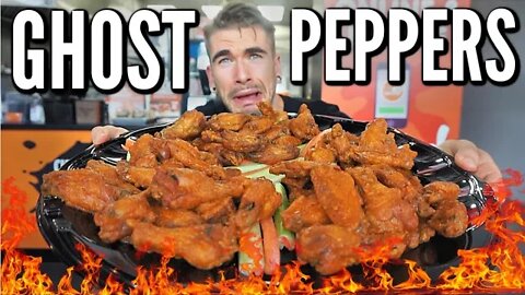 DEATHLY GHOST PEPPER WING CHALLENGE | Warning: PAIN | In Texas | Man Vs Food